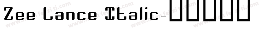 Zee Lance Italic字体转换
